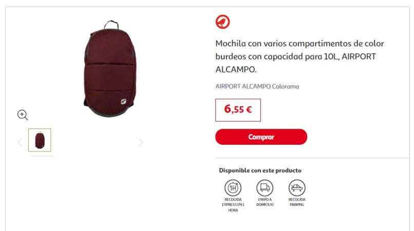 Alcampo te ahorra dinero en tus viajes por menos de 7 euros 27 Merca2.es Alcampo nos presenta la mochila imprescindible para nuestros viajes