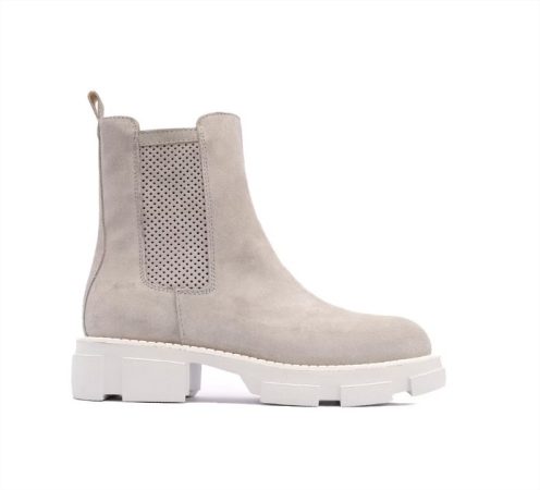 Botas de mujer de piel color gris Merca2.es