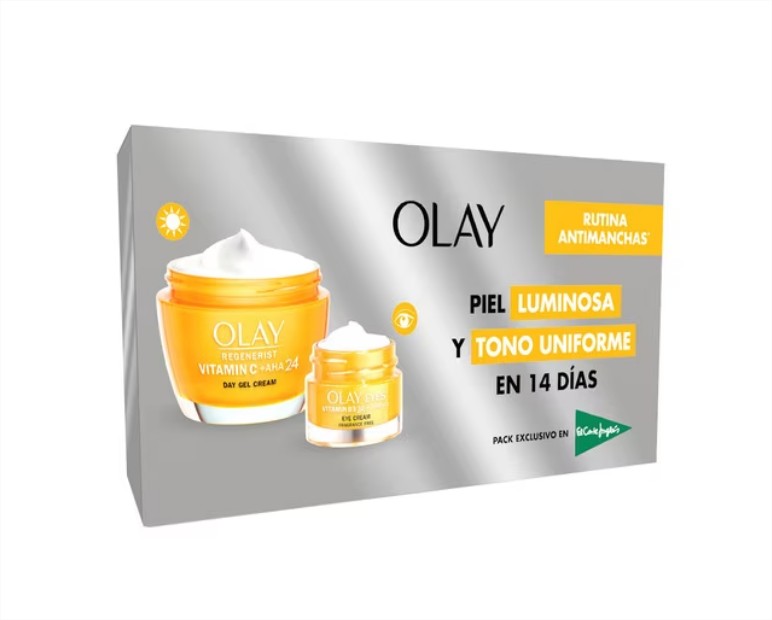 Estuche de regalo piel luminosa y tono uniforme en 14 días Olay