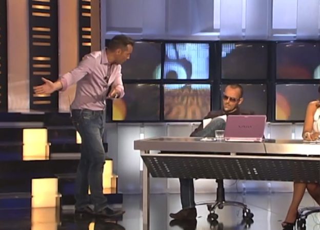 Jesús Vázquez y Risto Mejide en Operación Triunfo 2009