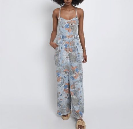 Mono de mujer vaquero con estampado floral Merca2.es