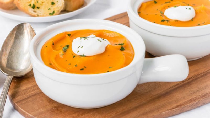 Sopa de calabaza con crema de foie y trufa 1 Merca2.es