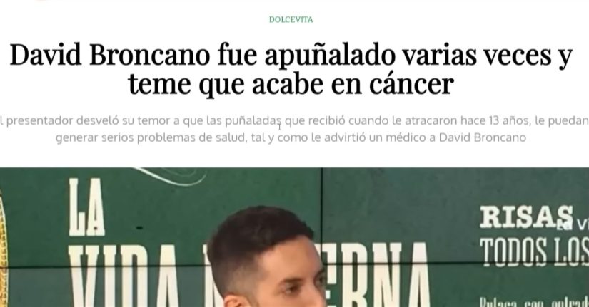 Titular sobre la agresion a Broncano Merca2.es