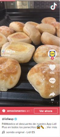 Vídeo de Lidl en TikTok