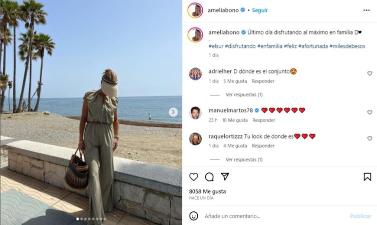 La moda de primavera en las vacaciones de Semana Santa de Amelia Bono y otras influencers