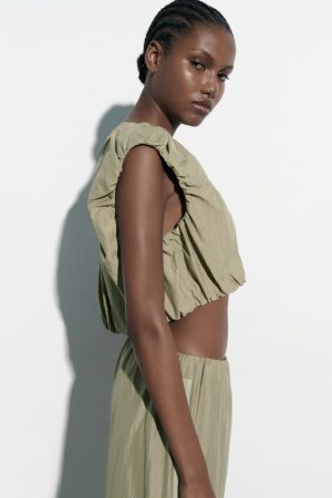 Pantalón Full Length Cremalleras de Zara