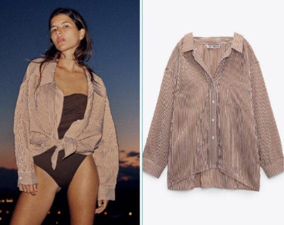 camisa oversize zara Merca2.es