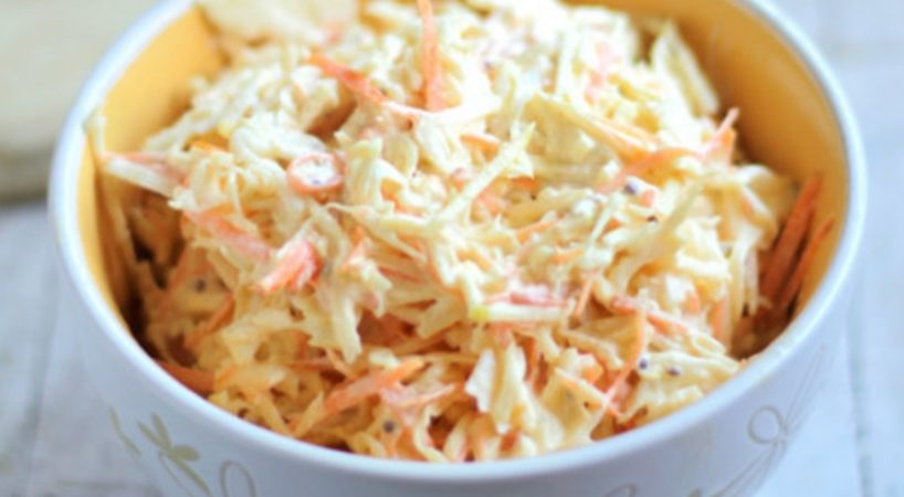 Preparación de la ensalada de col