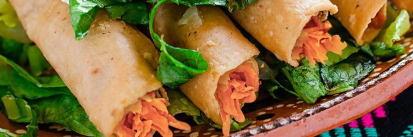 Preparación del taco de zanahoria