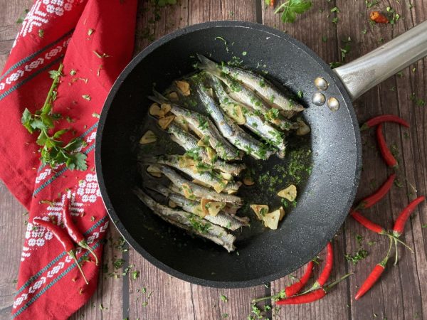 Anchoas a la papillote