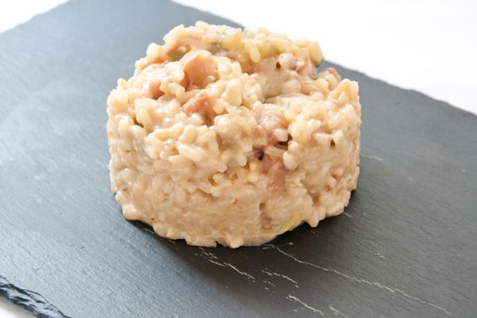 Ingredientes para realizar risotto a la carbonara