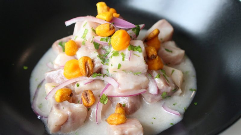 Preparación del pescado para el cebiche de pescado