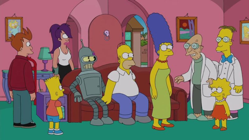 Crossover de Futurama y Los Simpson