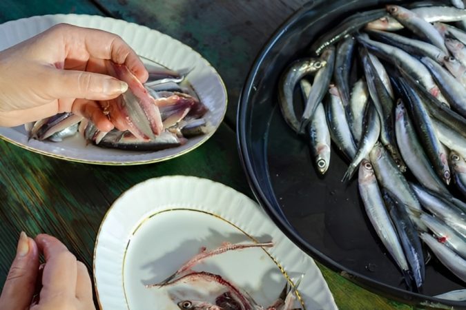 Limpia las anchoas