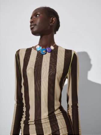 Vestido algodón largo de Parfois