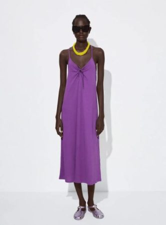 Vestido algodón con rayas de Parfois