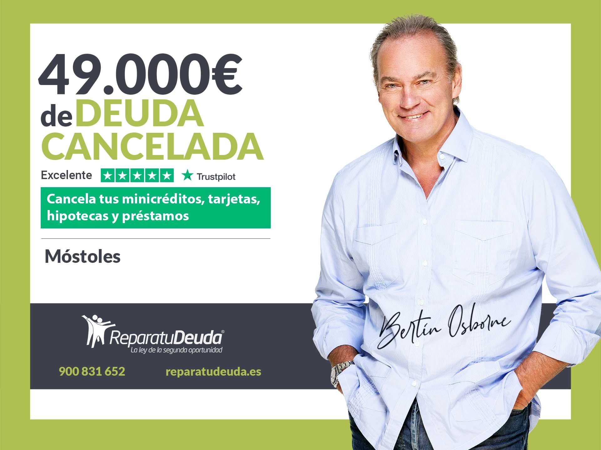 Repara tu Deuda Abogados cancela 49.000€ en Móstoles (Madrid) gracias a la Ley de Segunda Oportunidad