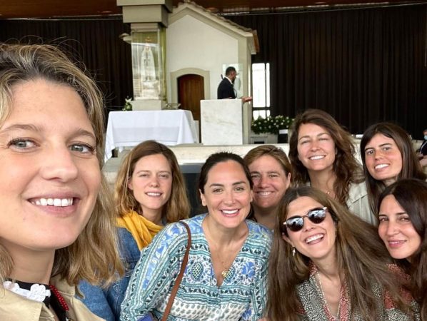 amara y sus amigas en el Santuario de la Virgen