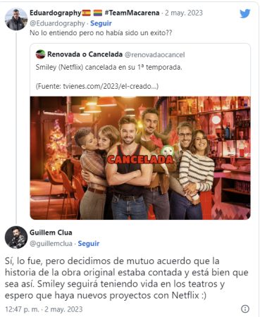 Tweet del creador de Smiley