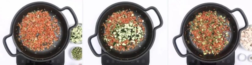 El caldo de verduras es fundamental