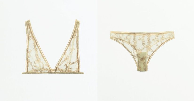 Bralette y braguita de Zara
