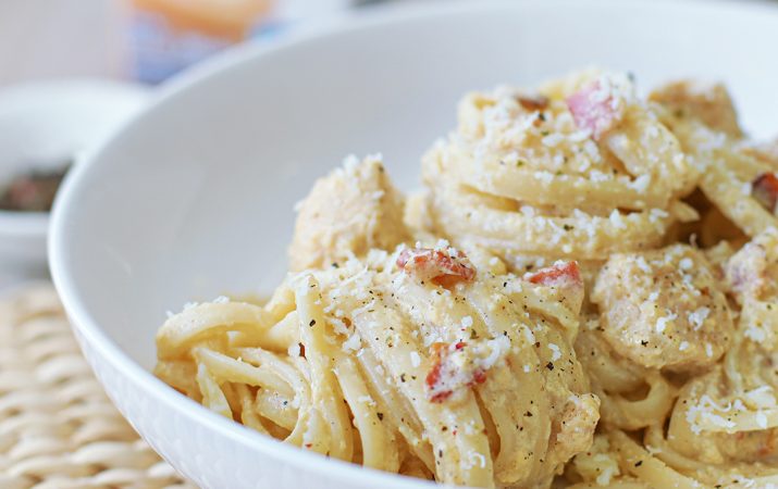 Ingredientes para hacer pasta a la carbonara