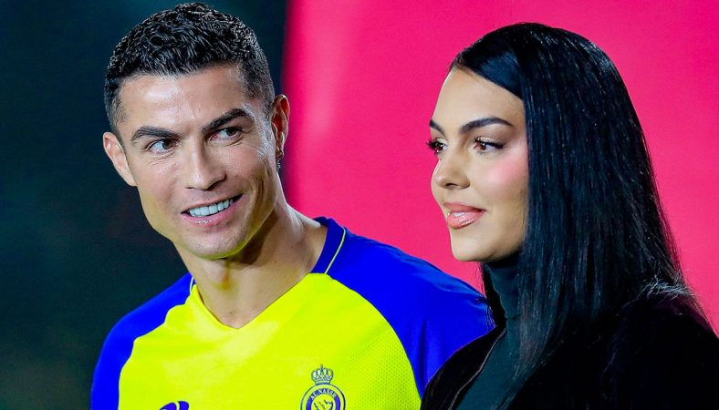 Cristiano y Georgina en la presentación del Al-Nassr
