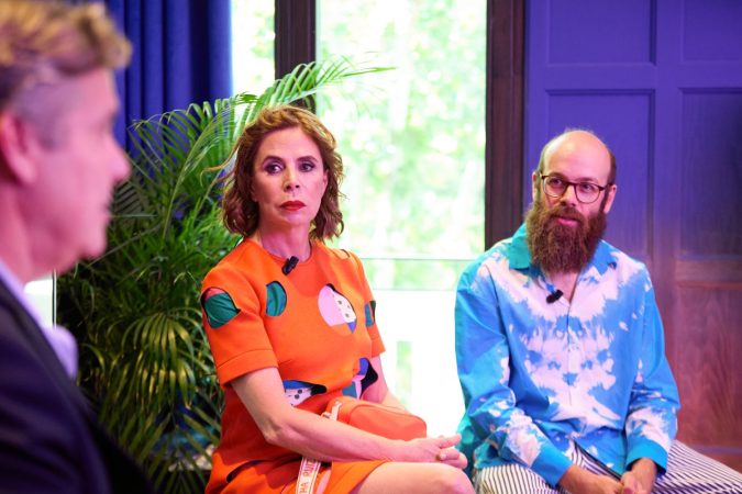 EuropaPress 5250753 disenadora moda agatha ruiz prada hijo tristan ramirez presentacion diseno Merca2.es