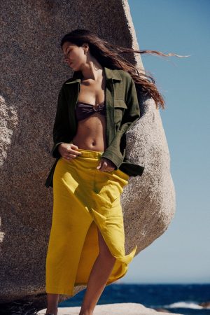 Falda mostaza Zara faldas Merca2.es