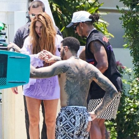 Foto de Shakira y Hamilton en Miami