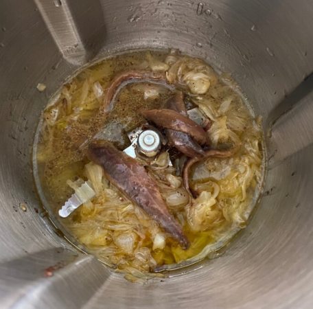 Ingredientes del Linguini en salsa veneciana para 2 personas