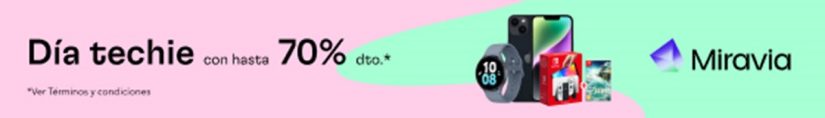 Ofertas para volverse loco. Grandes descuentos de Miravia 6 Merca2.es Miravia. Dia techie