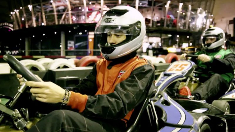 Neymar en su pista de karts