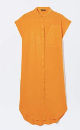 Vestido camisero naranja vibrante de Parfois: perfecto para el verano
