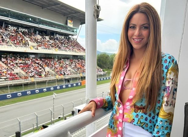 Shakira en el Gran Premio de Formula 1 de Montmelo Merca2.es