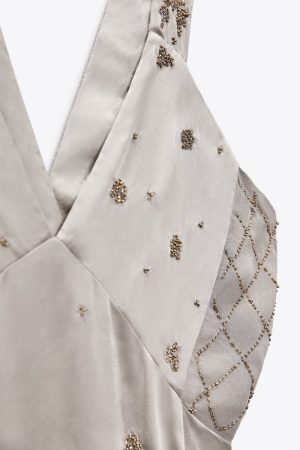 Vestido satinado Zara 3 Merca2.es