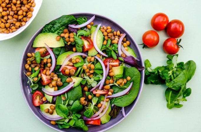 La ensalada de lentejas, rica en fibras y proteínas