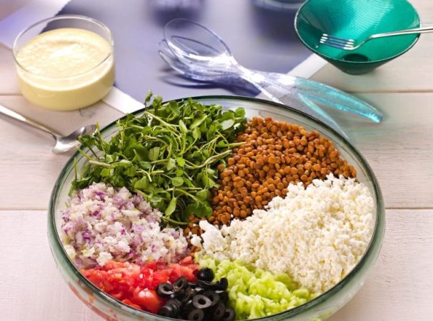 Los beneficios de la ensalada de lentejas