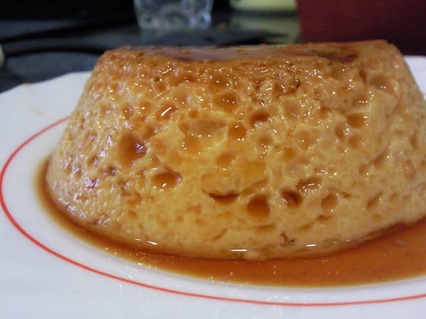 Preparación del flan de huevo