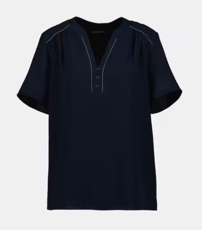 Blusa de mujer lisa manga corta Merca2.es