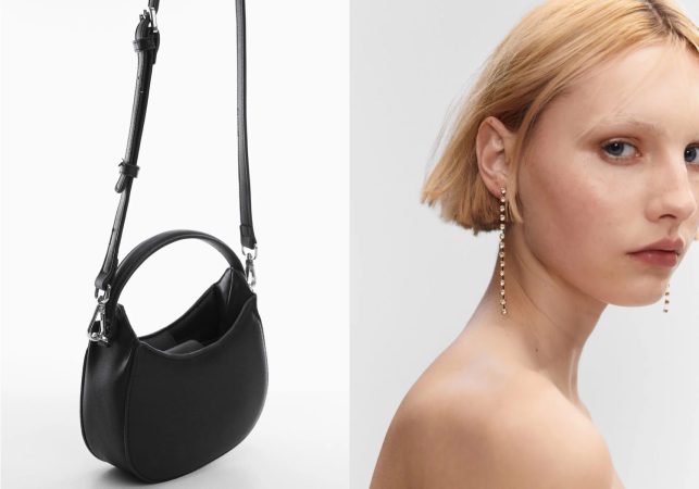 Bolso y pendientes de Mango
