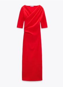 Si te gustó el vestido rojo de Begoña Gómez en las elecciones, lo tienes en Zara y por 6 euros 20 Merca2.es Captura de pantalla 2023 07 25 082221 Merca2.es