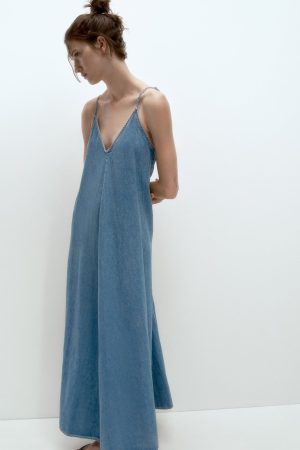 El vestido denim de Zara