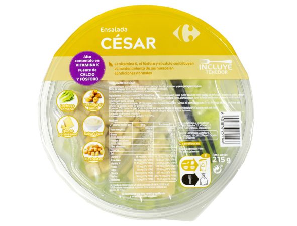 Ensalada César de Carrefour