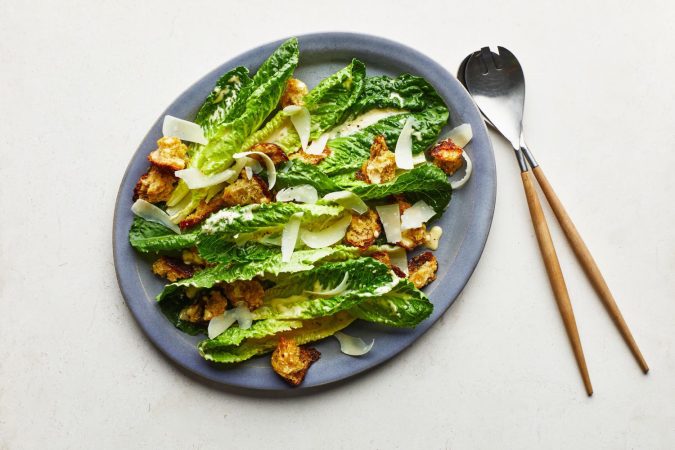 Ingredientes para ensalada César