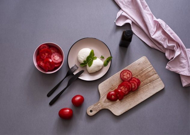 Ingredientes para la ensalada Caprese