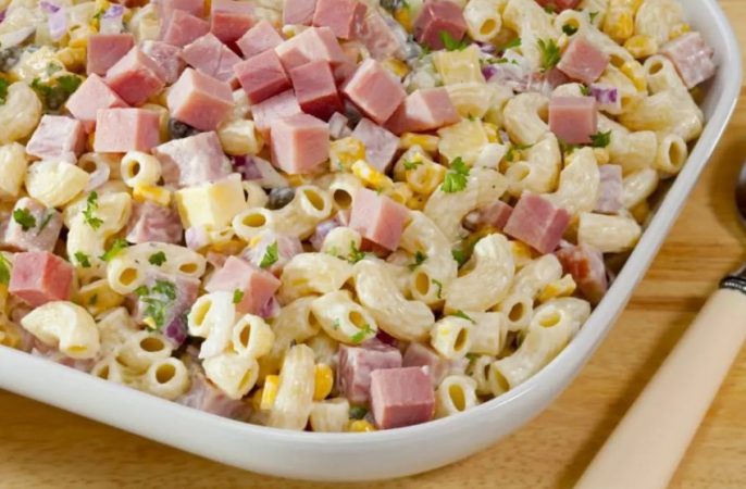 ¿Cómo hacer ensalada familiar de pasta y jamón de Karlos Arguiñano?