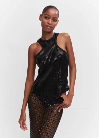 La falda strass de Mango