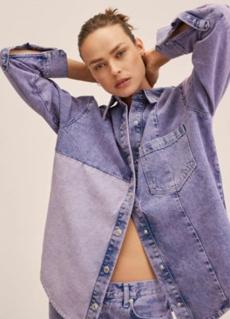 Sobrecamisa vaquera oversize de Mango
