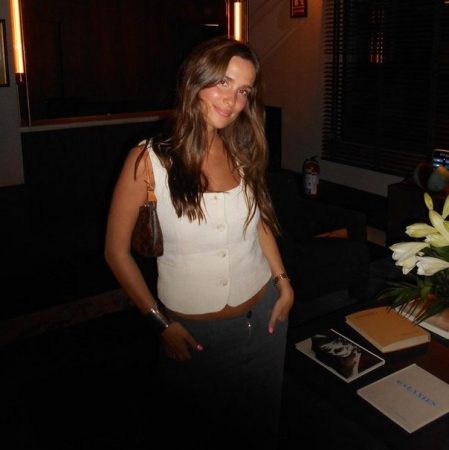 Maria Pombo Chaleco blanco Zara Merca2.es